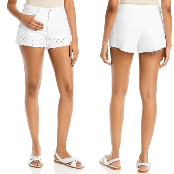 Blank NYC Pants - 🌻BLANK NYC White Eyelet Denim Shorts
